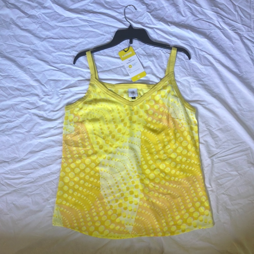 CAbi Sunbeam Cami #6312 - Yellow Sleeveless Camisole Tank Top